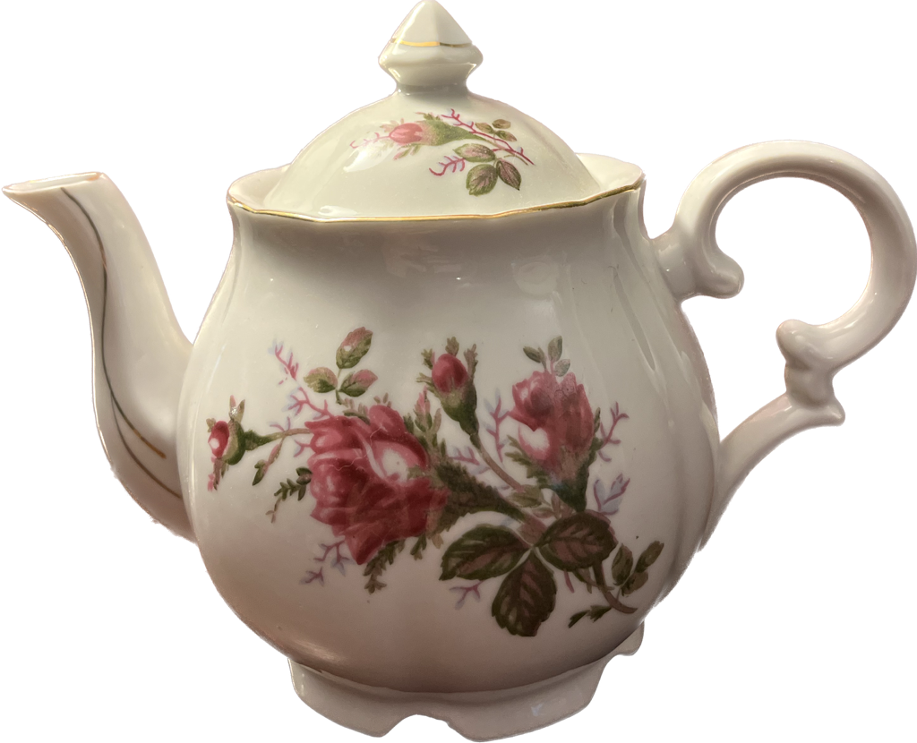Moss Rose Teapot - 1 available