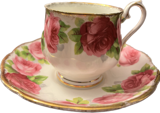 Old English Rose by Royal Albert  - Teacup & Saucer - 1 available