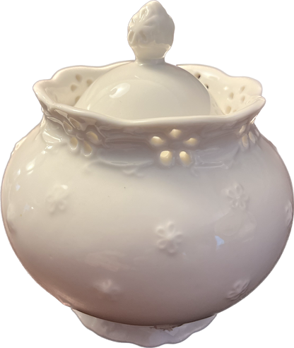 Pierced Daisy by Grace's Teaware - Sugar Bowl - 1 available