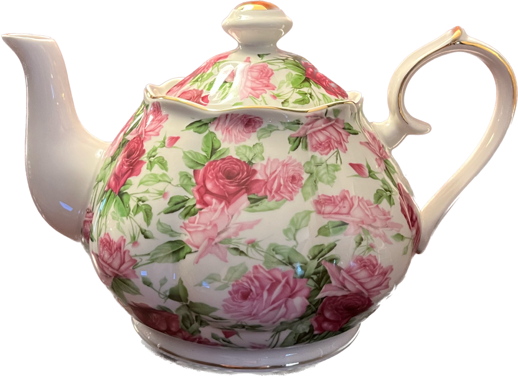 Pink Summer Rose Chintz by Grace Teaware - Teapot - 1 available