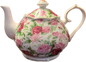 Pink Summer Rose Chintz by Grace Teaware - Teapot - 1 available