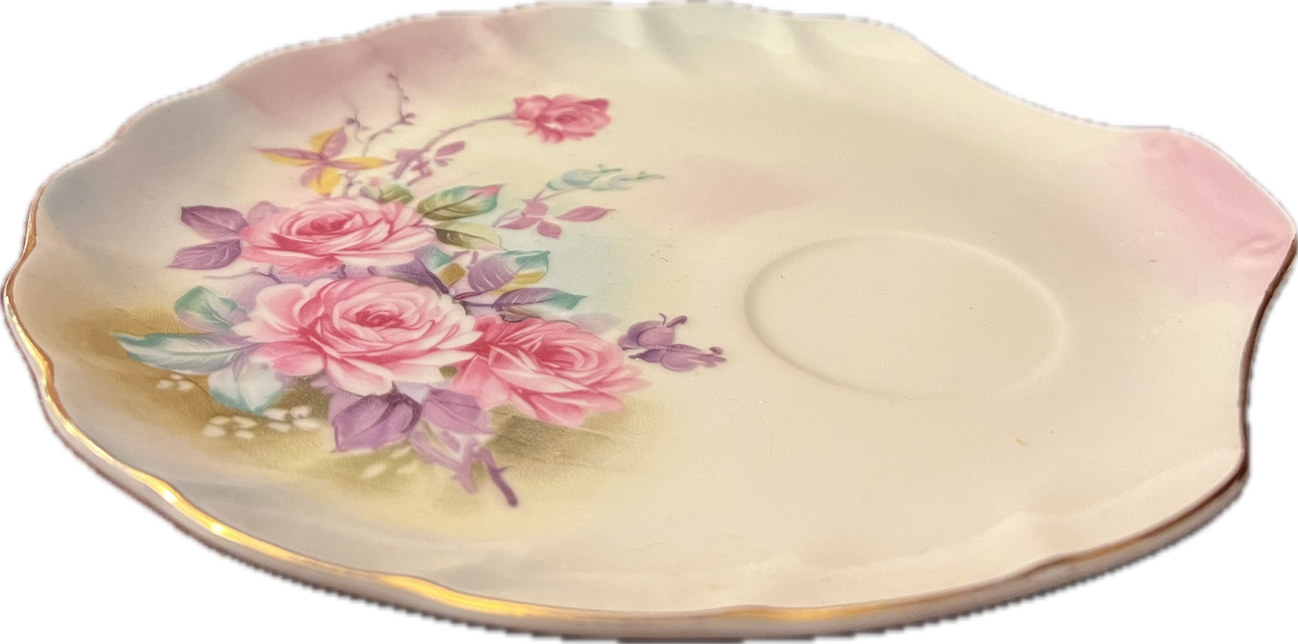 Rose Garden by Lefton - Snack Plate & Teacup - 2 available