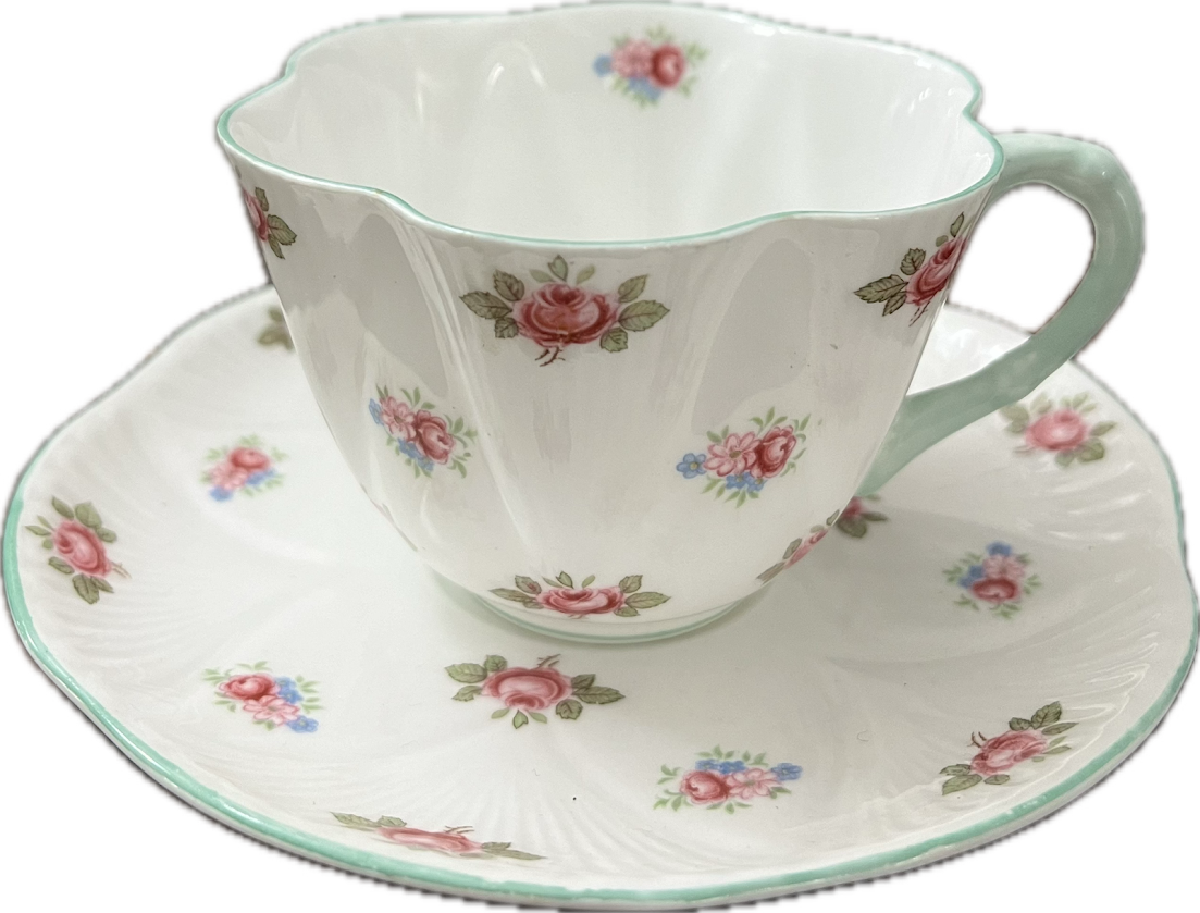 Rosebud by Shelley - Teacup & Saucer - 1 available – The China Teacup