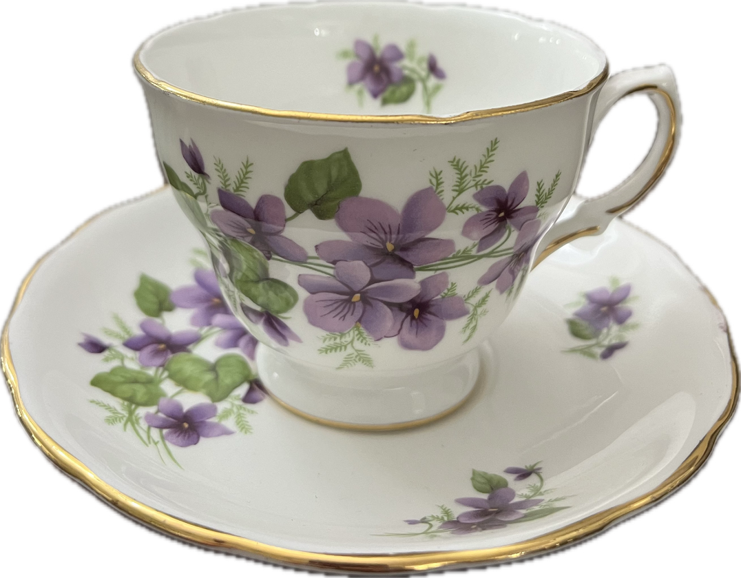 Sweet Violet by Royal Vale - Teacup & Saucer - 1 available