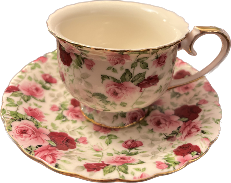 Tea Rose - Teacup & Saucer - 1 available