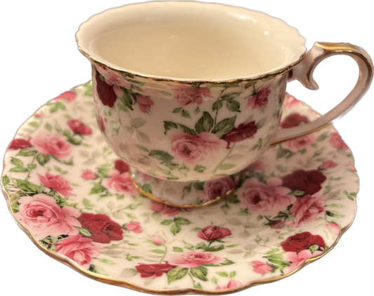 Tea Rose - Teacup & Saucer - 1 available