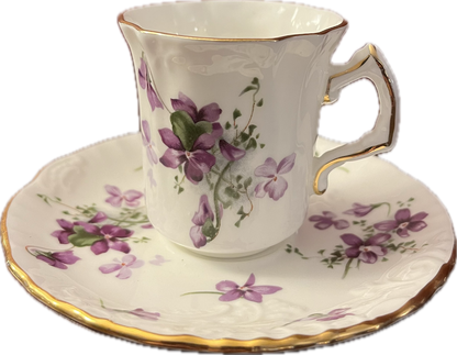 Victorian Violets by Hammersley - Demitasse Cup & Saucer - 1 available