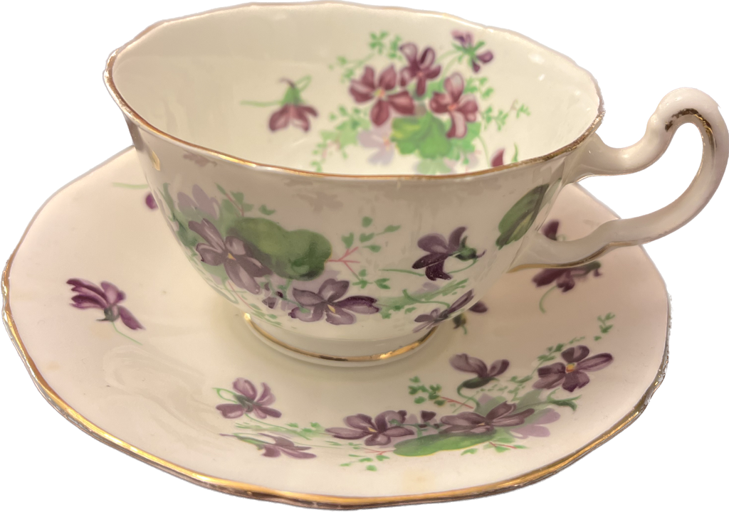 Violet by Adderly - Teacup & Saucer - 1 available