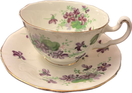 Violet by Adderly - Teacup & Saucer - 1 available