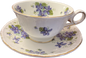 Violets by Royal Grafton - Teacup & Saucer - 1 available