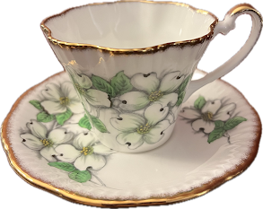 Virginia Dogwood by Salisbury - Teacup & Saucer - 1 available