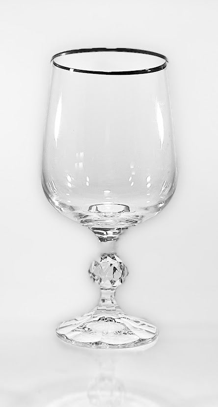 Claudia by Import Assoc - Water / Wine Goblet Platinum - 1 available