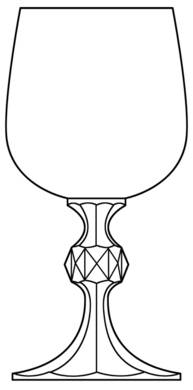 Claudia by Import Assoc - Water / Wine Goblet Platinum - 1 available