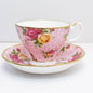 Old Country Roses - Dusky Pink Lace by Royal Albert - Teacup & Saucer - 1 available