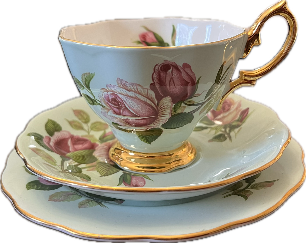 English Beauty by Royal Albert - Teacup & Saucer (yellow) - 1 available