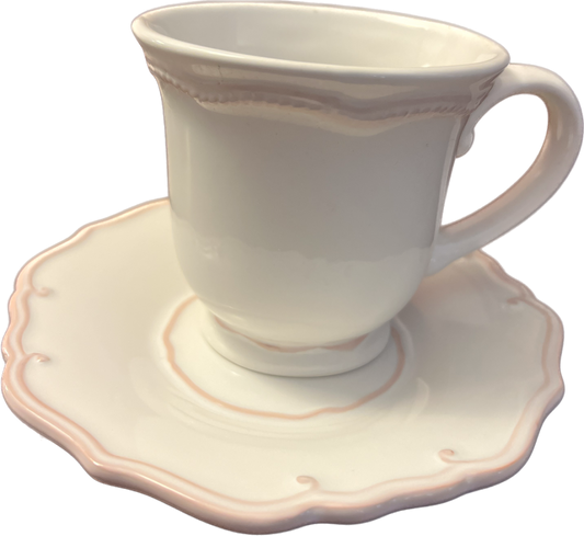 Hen-Feathers by Pear Espalier - Teacup & Saucer - 4 available