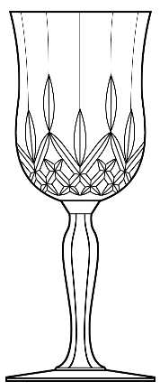 Opera by Royal Crystal Rock - Water / Wine Goblet - 6 available