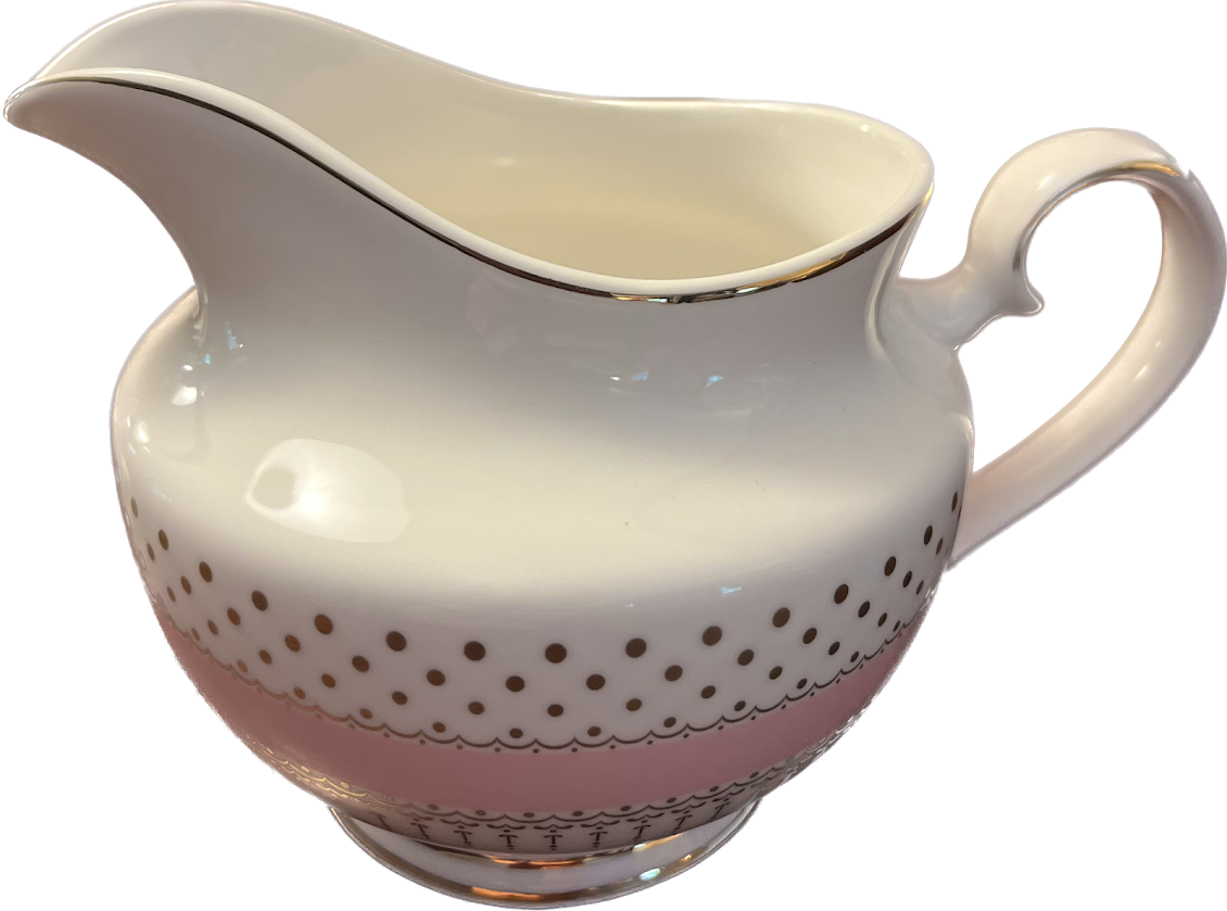Pin Dots Pink by Grace's Teaware - Creamer- 1 available