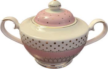 Pin Dots Pink by Grace's Teaware - Sugar Bowl - 1 available