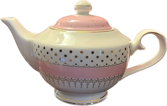 Pin Dots Pink by Grace's Teaware - Sugar Bowl - 1 available