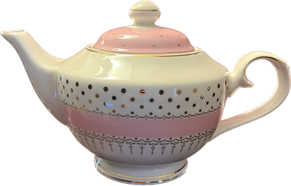 Pin Dots Pink by Grace's Teaware - Sugar Bowl - 1 available