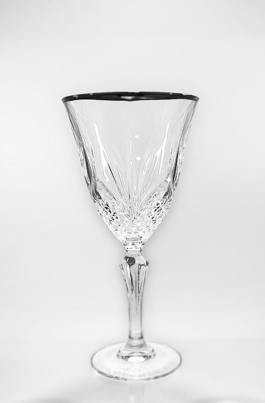 Salzburg Gold by Cristal de Flandre - Water / Wine Goblet - 4 available