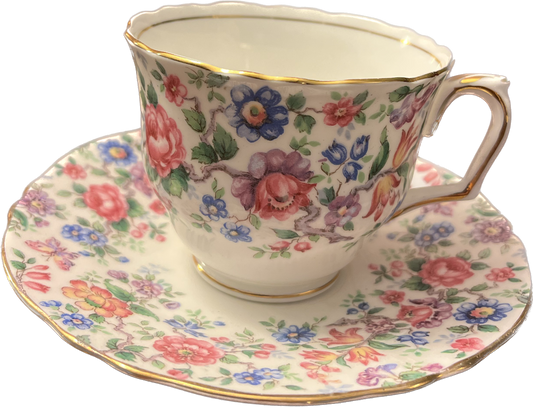 Springtime by Crown Staffordshire - Teacup & Saucer - 1 available