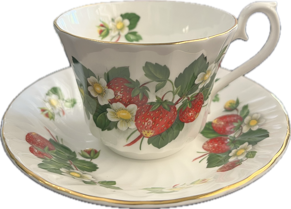Strawberries by House of Goebel - Teacup & Saucer - 1 available