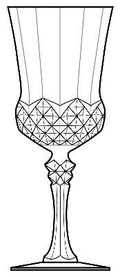 Valencay by Cristal D'Arques - Durand - Water / Wine Goblet - 1 available